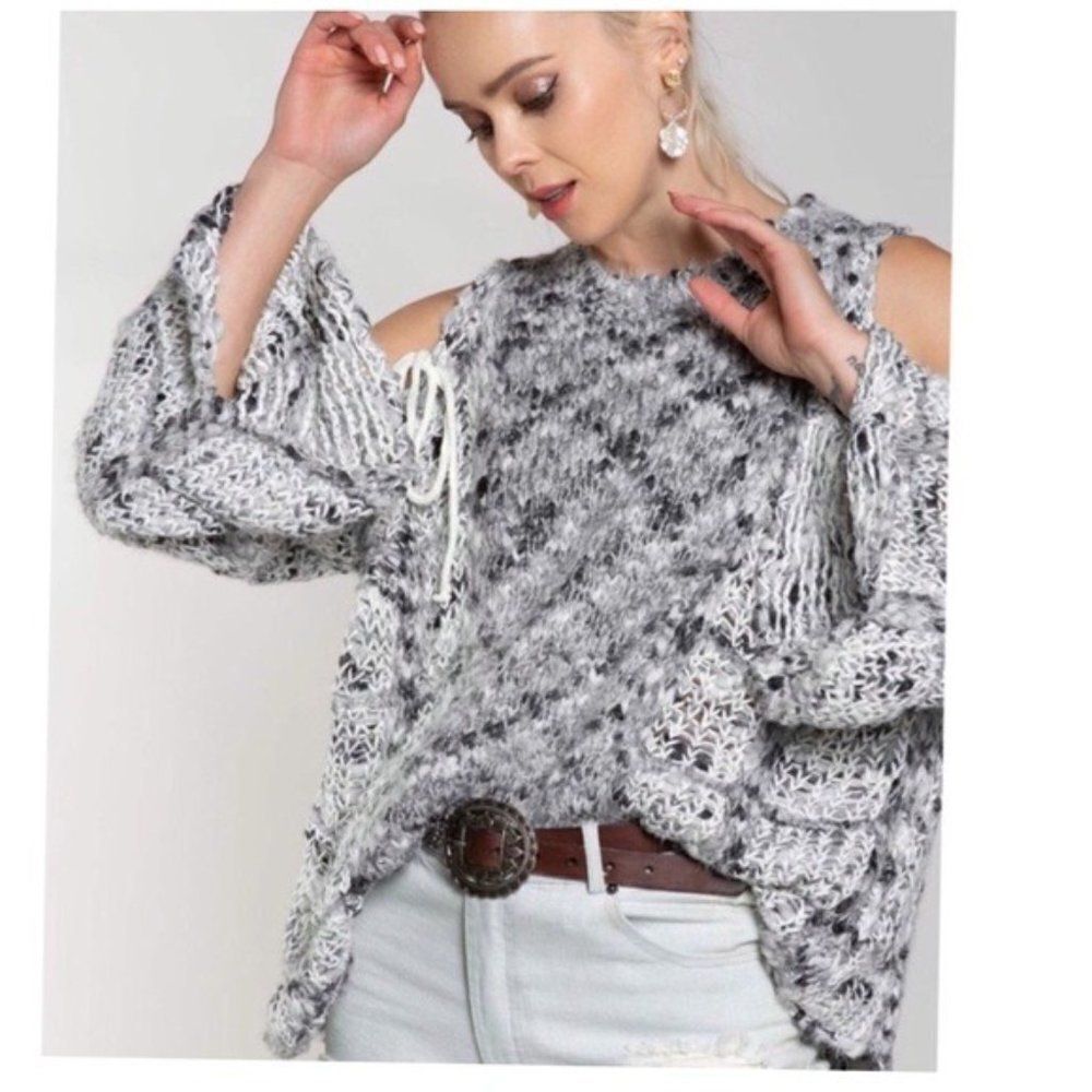 COLD Shoulder Sweater - Picture 2 of 8